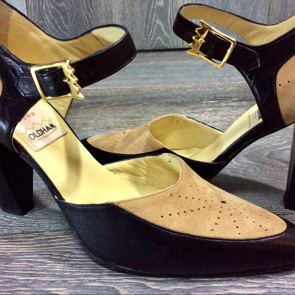 Todd Oldham Shoes Leather Suede Heels Ankle Strap - Picture 2 of 8